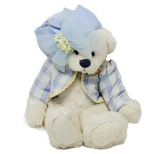 VTG 2000s Vicky Lougher Teddy Bear Hats Off To‎ You Mom Mothers Day Collectible